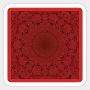 Red Velvet Mandala Sticker